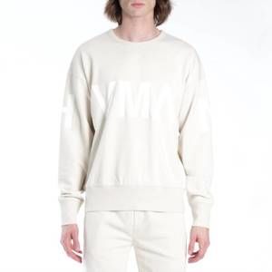 NEW HVMAN men's crew sweatshirt in cream
